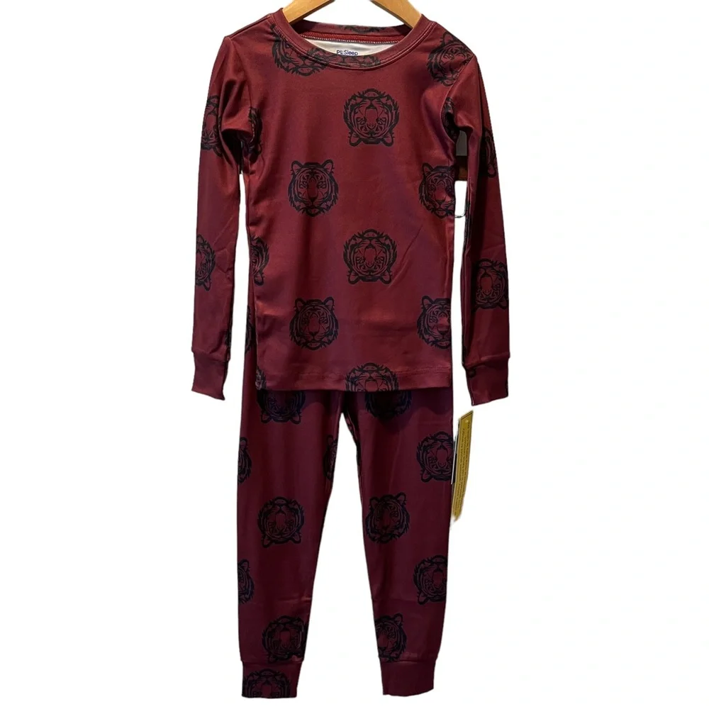 Petit Lem Kids Tiger Print 2-Piece Pajama Set NWT